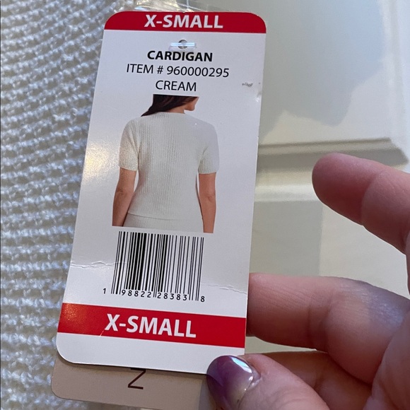 French Connection Crème Cardigan Knit XS-Medium - Picture 8 of 9